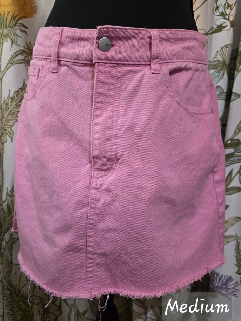 TGLA Pink Jean Skirt